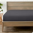 thumbnail image 1 of Bare Home Luxury 1800 Collection Fitted Sheet, Ultra-Soft, Deep Pocket, King, Forged Iron Gray, 1 of 8