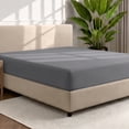 thumbnail image 1 of Bare Home Luxury 1800 Collection Fitted Sheet, Ultra-Soft, Deep Pocket, King, Gray, 1 of 8