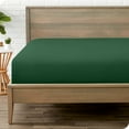 thumbnail image 1 of Bare Home Luxury 1800 Collection Fitted Sheet, Ultra-Soft, Deep Pocket, Queen, Forest Green, 1 of 8