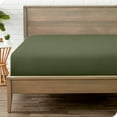 thumbnail image 1 of Bare Home Luxury 1800 Collection Fitted Sheet, Ultra-Soft, Deep Pocket, Short Queen, Cypress, 1 of 8