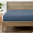 thumbnail image 1 of Bare Home Luxury 1800 Collection Fitted Sheet, Ultra-Soft, Deep Pocket, Twin, Bering Sea, 1 of 8