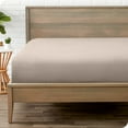 thumbnail image 1 of Bare Home Luxury 1800 Collection Fitted Sheet, Ultra-Soft, Deep Pocket, Twin-XL, Pebble, 1 of 8