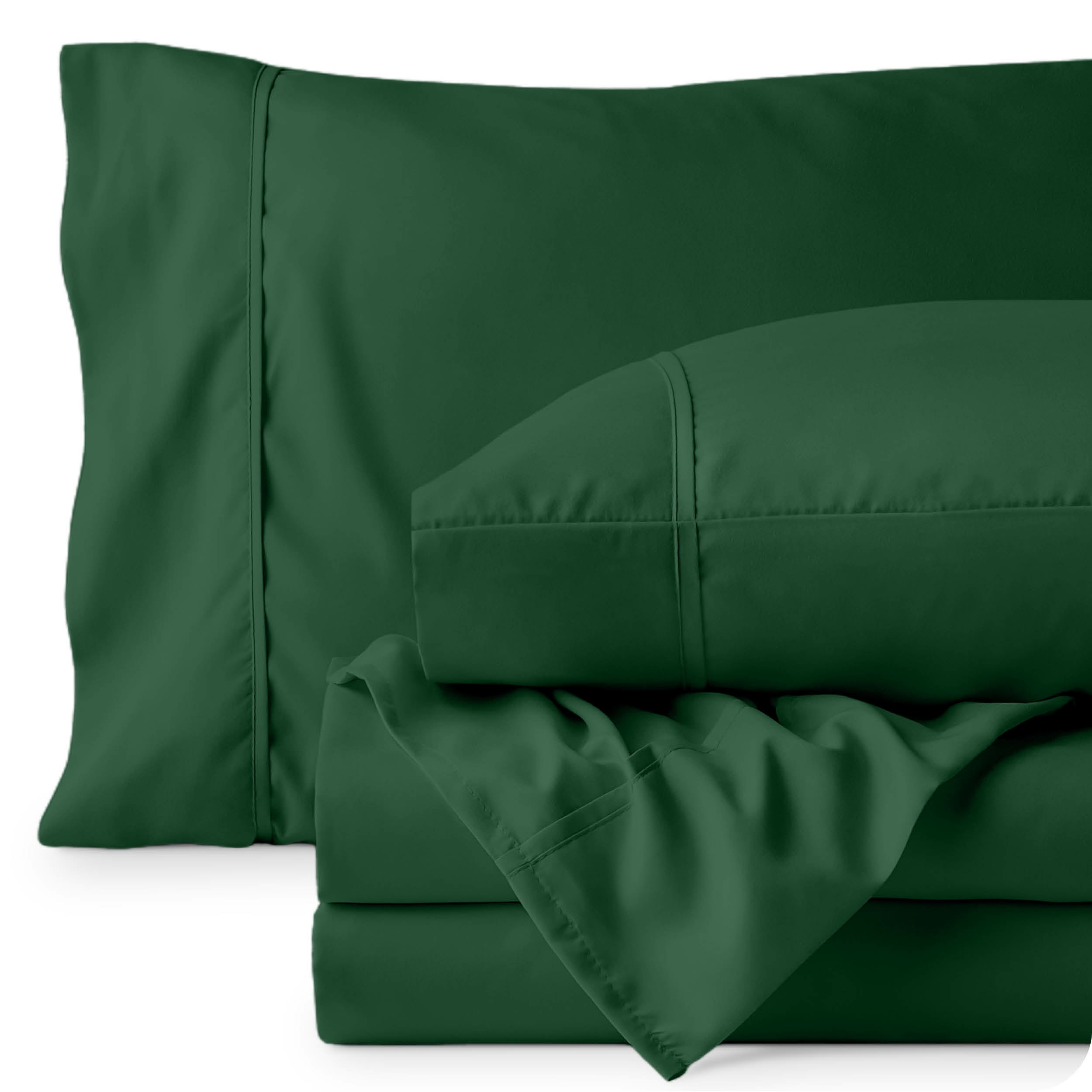 Forest Green Twin XL Deep Pocket Microfiber Sheet Set