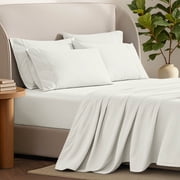 Bare Home Luxury Bed Sheet Set - Premium 1800 Collection - 6 Piece - Queen, Cream