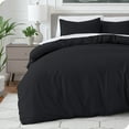 thumbnail image 1 of Bare Home Luxury Duvet Cover and Sham Set - Premium 1800 Collection - Ultra-Soft - Full, Black, 3-Pieces, 1 of 8