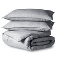 thumbnail image 1 of Bare Home Luxury Duvet Cover and Sham Set - Premium 1800 Collection - Ultra-Soft - King/Cal King, Heather Charcoal, 3-Pieces, 1 of 7