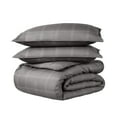thumbnail image 1 of Bare Home Luxury Duvet Cover and Sham Set - Premium 1800 Collection - Ultra-Soft - King/Cal King, Modern Plaid - Gray/White, 3-Pieces, 1 of 7