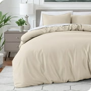 Bare Home Luxury Duvet Cover and Sham Set - Premium 1800 Collection - Ultra-Soft - King/Cal King, Sand, 3-Pieces
