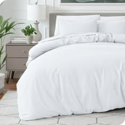 Bare Home Luxury Duvet Cover and Sham Set - Premium 1800 Collection - Ultra-Soft - King/Cal King, White, 3-Pieces