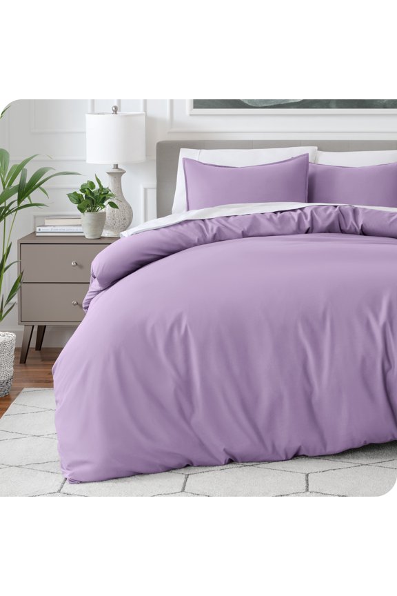 Luxury Duvet Cover and Sham Set - Premium 1800 Collection - Ultra-Soft - Queen, Lavender, 3-Pieces