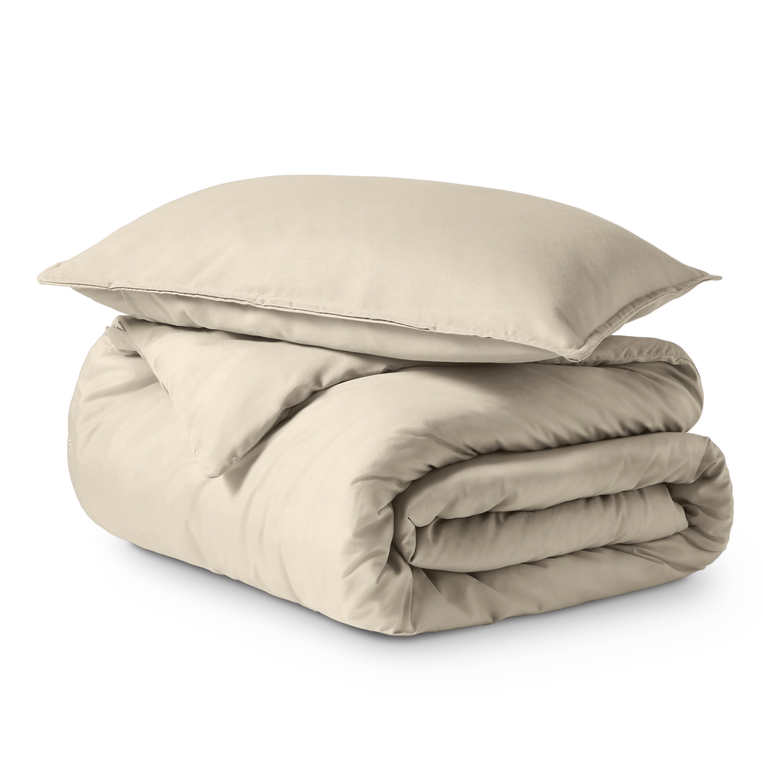 Sand Twin/Twin XL Ultra-Soft Microfiber Duvet Cover Set