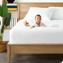 Crib Size SureGuard Mattress Encasement - 100% Waterproof, Bed Bug Proof,  Hypoallergenic - Premium Zippered Six-Sided Cover