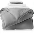 thumbnail image 1 of "Bare Home Light Gray 5 Piece Bed in a Bag Comforter Set with Sheets, Twin XL", 1 of 5