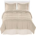 thumbnail image 1 of Bare Home  Microfiber Comforter, Sheet Set, and Bed Skirt Sand/Cream/Cream Twin 6 Piece, 1 of 5