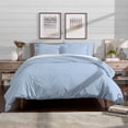 thumbnail image 1 of Bare Home  Microfiber Duvet Cover & Insert Hypoallergenic Bedding Bundle Light Blue King 4 Piece, 1 of 5