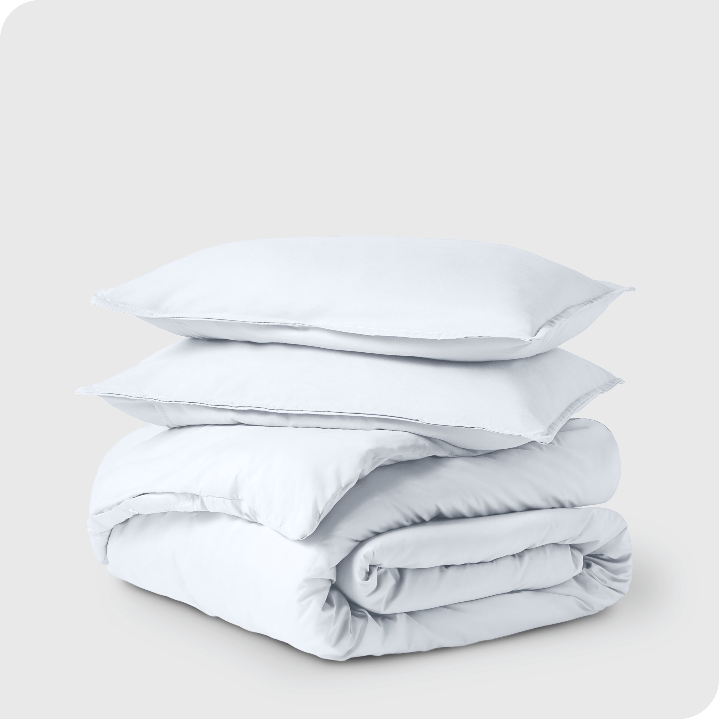 Bare Home Microfiber Duvet Cover & Sham Set, Full, White, 3-Pieces