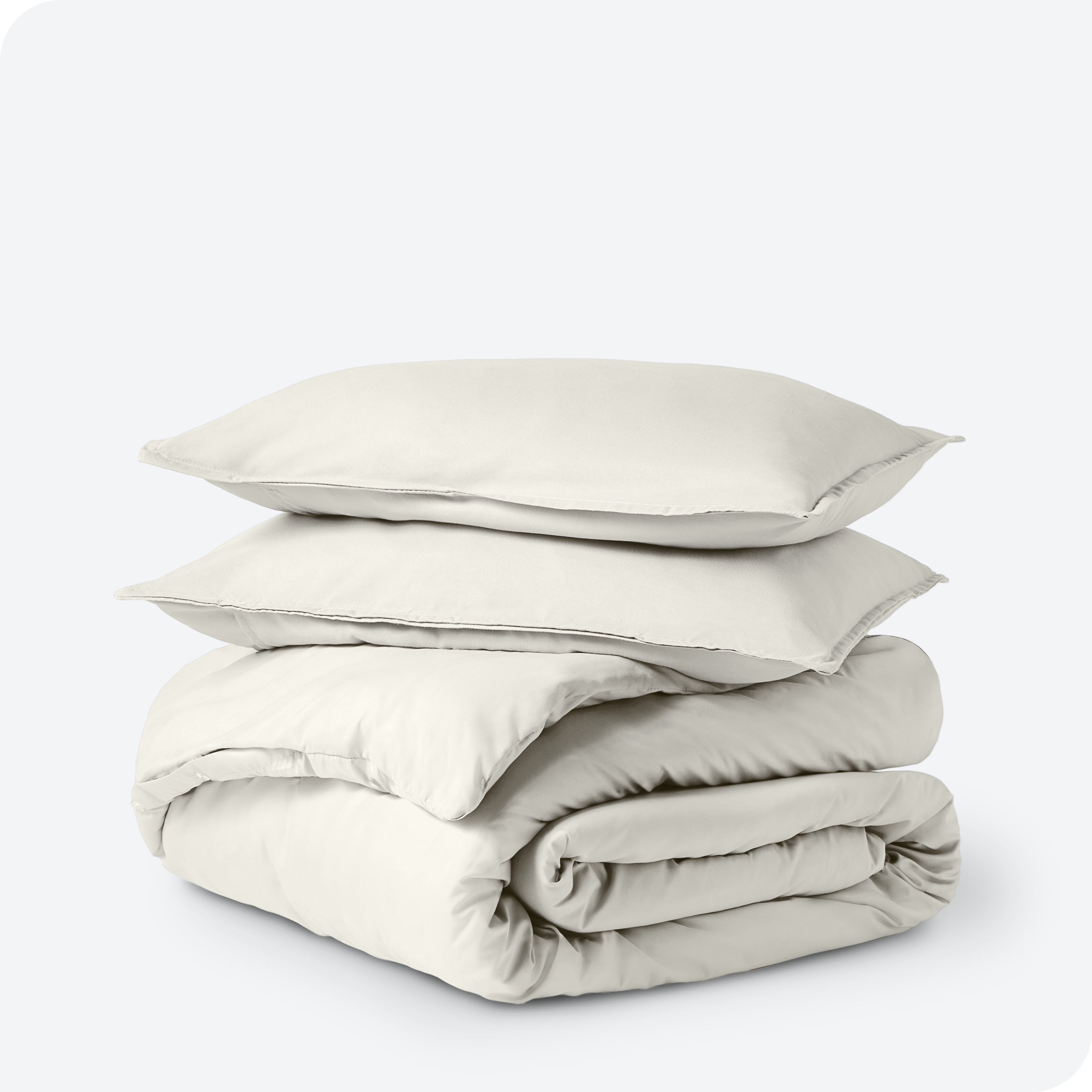 Bare Home Microfiber Duvet Cover & Sham Set, Queen, Fresh Cream, 3-Pieces