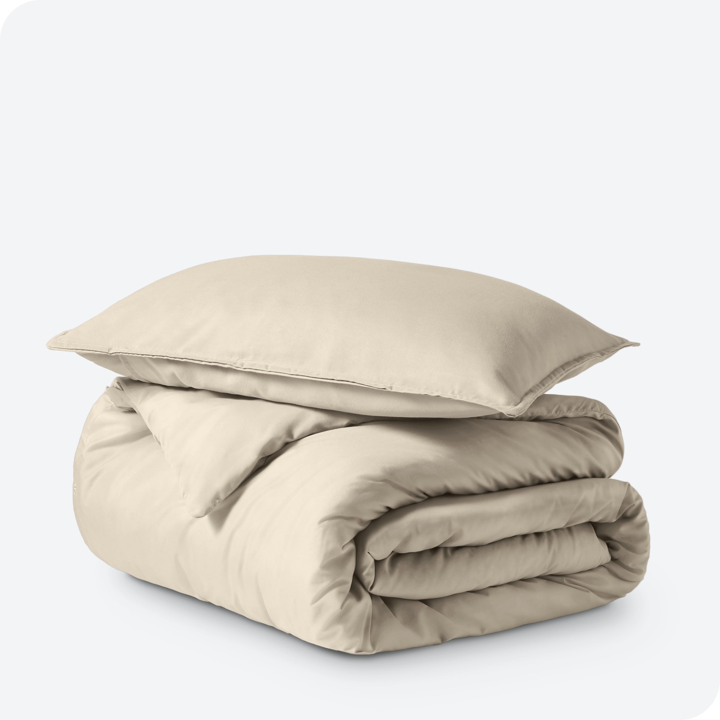 Bare Home Microfiber Duvet Cover & Sham Set, Twin/Twin XL, Sand, 2-Pieces