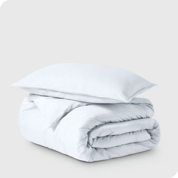 Bare Home Microfiber Duvet Cover & Sham Set, Twin/Twin XL, White, 2-Pieces