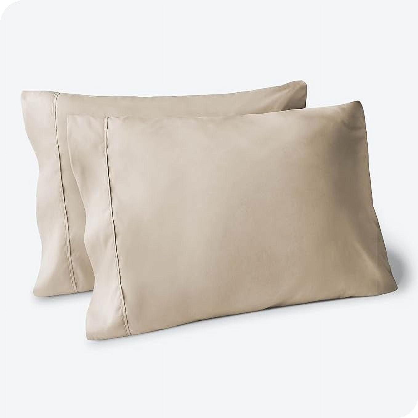 Egyptian Cotton Feel Pillowcase Set - 1800 Thread Count, Luxury Microfiber, Hypoallergenic (Queen, Standard, Or King Size)