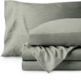 thumbnail image 1 of Bare Home Microfiber Sheet Set - Double Brushed - Deep Pocket (Queen, Sandwashed Frost Grey), 1 of 5