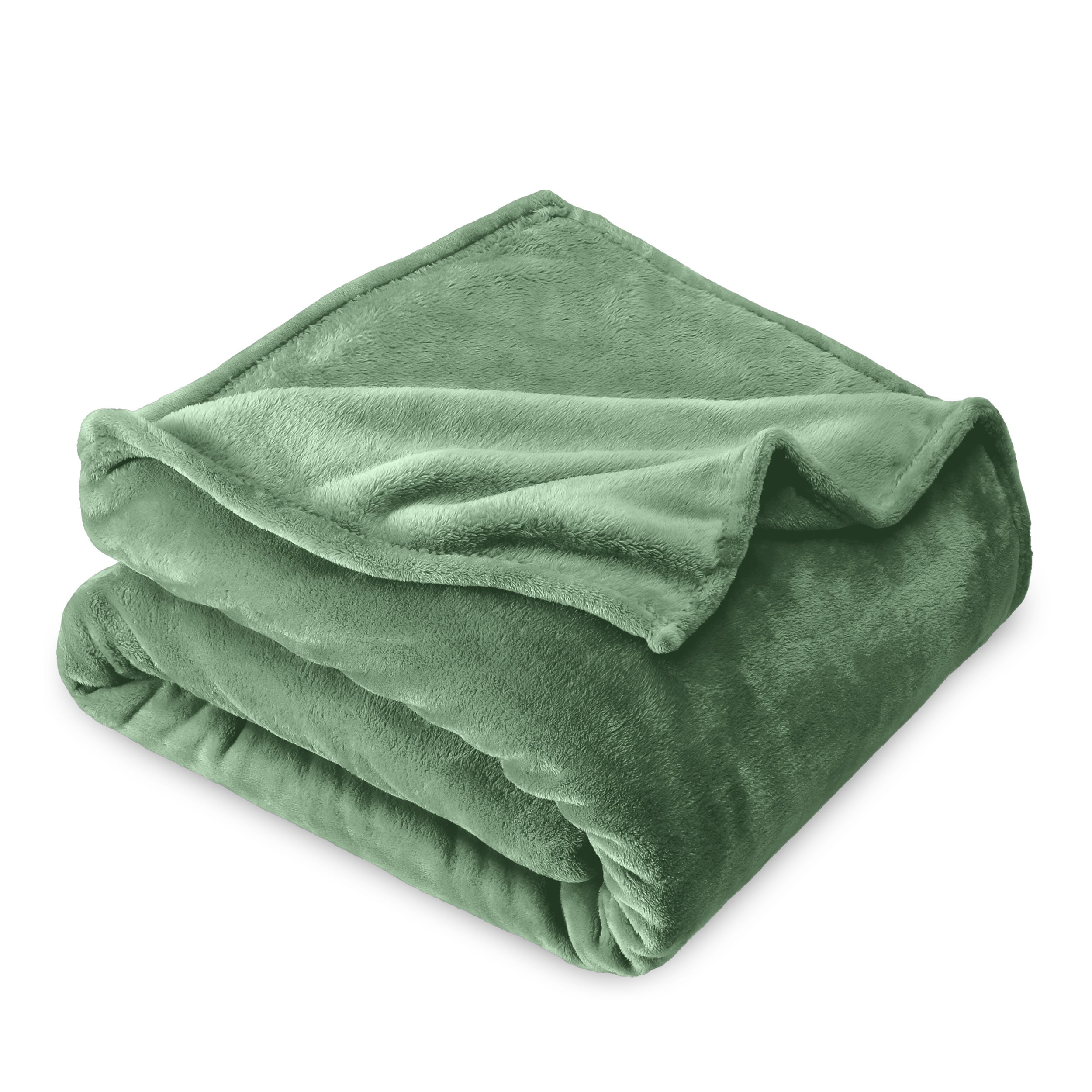 Bare Home Microplush Fleece Blanket 300 GSM Fuzzy Microfleece Soft Plush King Cypress