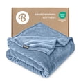 thumbnail image 1 of Bare Home Microplush Fleece Blanket - 300 GSM - Fuzzy Microfleece - Soft & Plush - King, Coronet Blue, 1 of 10
