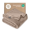 thumbnail image 1 of Bare Home Microplush Fleece Blanket - 300 GSM - Fuzzy Microfleece - Soft & Plush - King, Taupe, 1 of 10