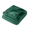 thumbnail image 1 of Bare Home Microplush Fleece Blanket - 300 GSM - Fuzzy Microfleece - Soft & Plush - Throw/Travel, Forest Green, 1 of 10