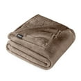 thumbnail image 1 of Bare Home Microplush Fleece Blanket - 300 GSM - Fuzzy Microfleece - Soft & Plush - Throw/Travel, Taupe, 1 of 10