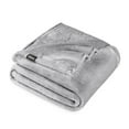 thumbnail image 1 of Bare Home Microplush Fleece Blanket - 300 GSM - Fuzzy Microfleece - Soft & Plush - Twin/Twin XL, Light Gray, 1 of 10
