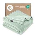 thumbnail image 1 of Bare Home Microplush Fleece Blanket - 300 GSM - Fuzzy Microfleece - Soft & Plush - Twin/Twin XL, Spring Mint, 1 of 10