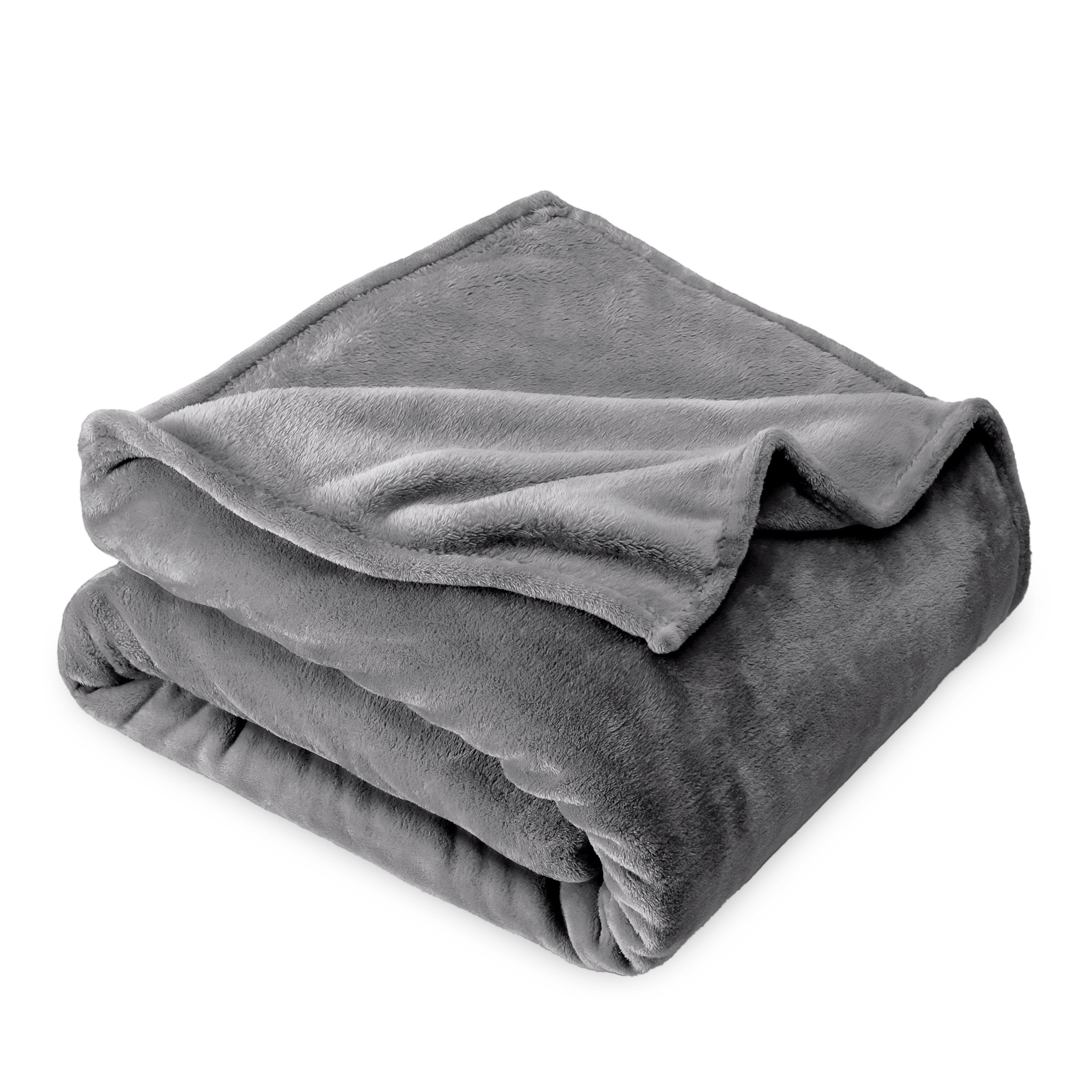 Mainstays Super Soft Fleece Bed Blanket, Gray, Full/Queen - Walmart.com