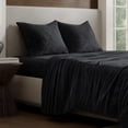 thumbnail image 1 of Bare Home Microplush Fleece Sheet Set - Ultra Soft - Deep Pocket - Queen, Black, 1 of 9