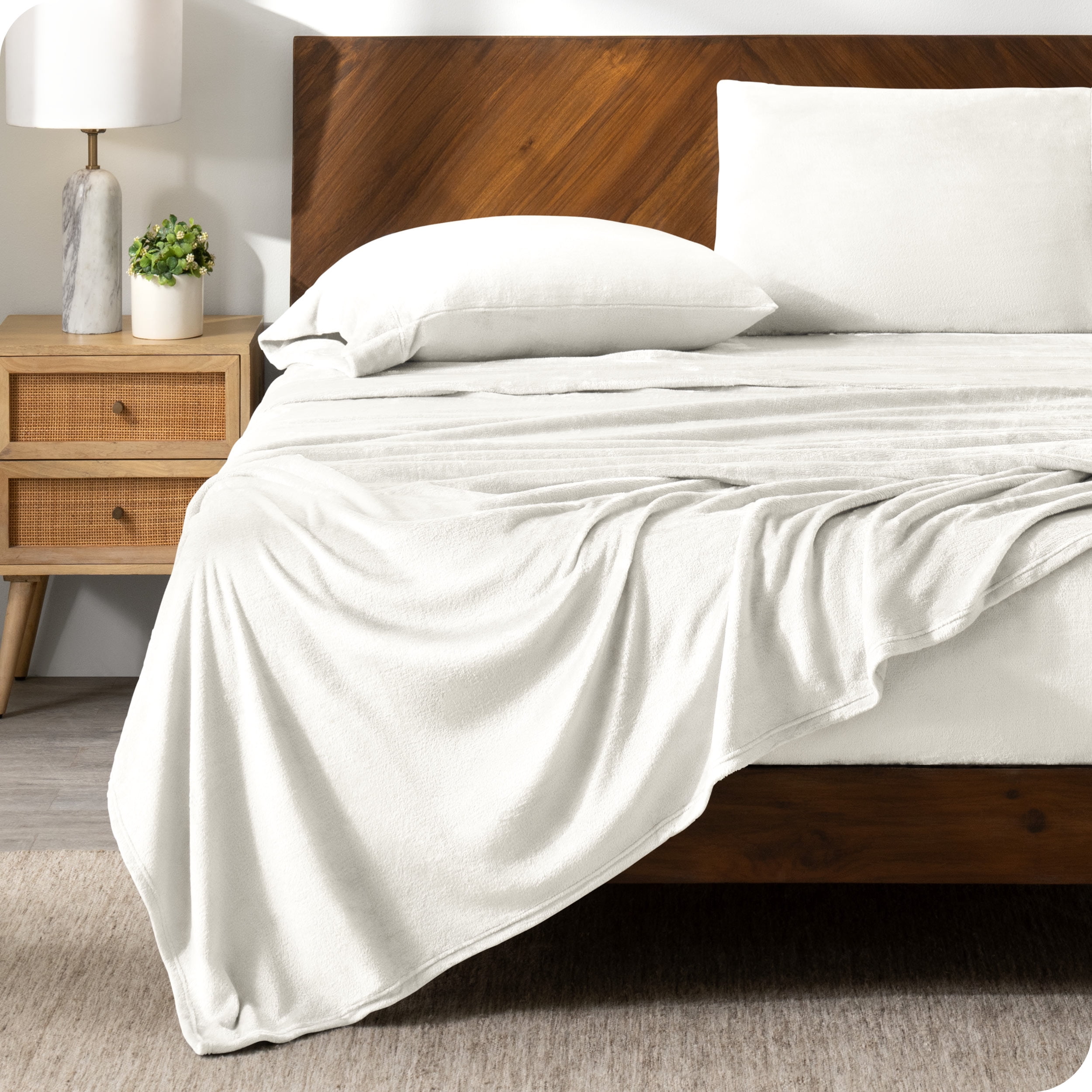  Bare Home Microplush Fleece Sheet Set - Ultra Soft - Deep Pocket ...