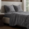 thumbnail image 1 of Bare Home Microplush Fleece Sheet Set - Ultra Soft - Deep Pocket - Queen, Gray, 1 of 9
