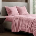 thumbnail image 1 of Bare Home Microplush Fleece Sheet Set - Ultra Soft - Deep Pocket - Queen, Light Pink, 1 of 9