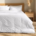 thumbnail image 1 of Bare Home Organic Cotton Duvet Cover Set, Percale Weave, Twin/Twin XL, White, 1 of 10