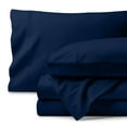 thumbnail image 1 of Bare Home Organic Flannel Sheet Set - 100% Organic Cotton - Deep Pocket - 4-Pieces - Full, Dark Blue, 1 of 7