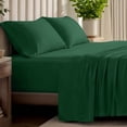 thumbnail image 1 of Bare Home Organic Jersey Sheet Set - 100% Organic Cotton - Deep Pocket - 4 Piece - Full, Forest Green, 1 of 10