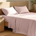thumbnail image 1 of Bare Home Organic Percale Sheet Set - 100% Organic Cotton - King, Dusty Pink, 1 of 10