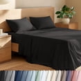 thumbnail image 1 of Bare Home Organic Percale Sheet Set - 100% Organic Cotton - Queen, Black, 1 of 10