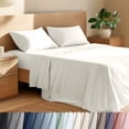 thumbnail image 1 of Bare Home Organic Percale Sheet Set - 100% Organic Cotton - Queen, Cream, 1 of 10