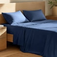 thumbnail image 1 of Bare Home Organic Percale Sheet Set - 100% Organic Cotton - Twin XL, Dark Blue, 1 of 10