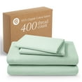 thumbnail image 1 of Bare Home Organic Sateen Sheet Set - 400 Thread Count - 100% Organic Cotton - 4 Piece - Full, Willow, 1 of 10