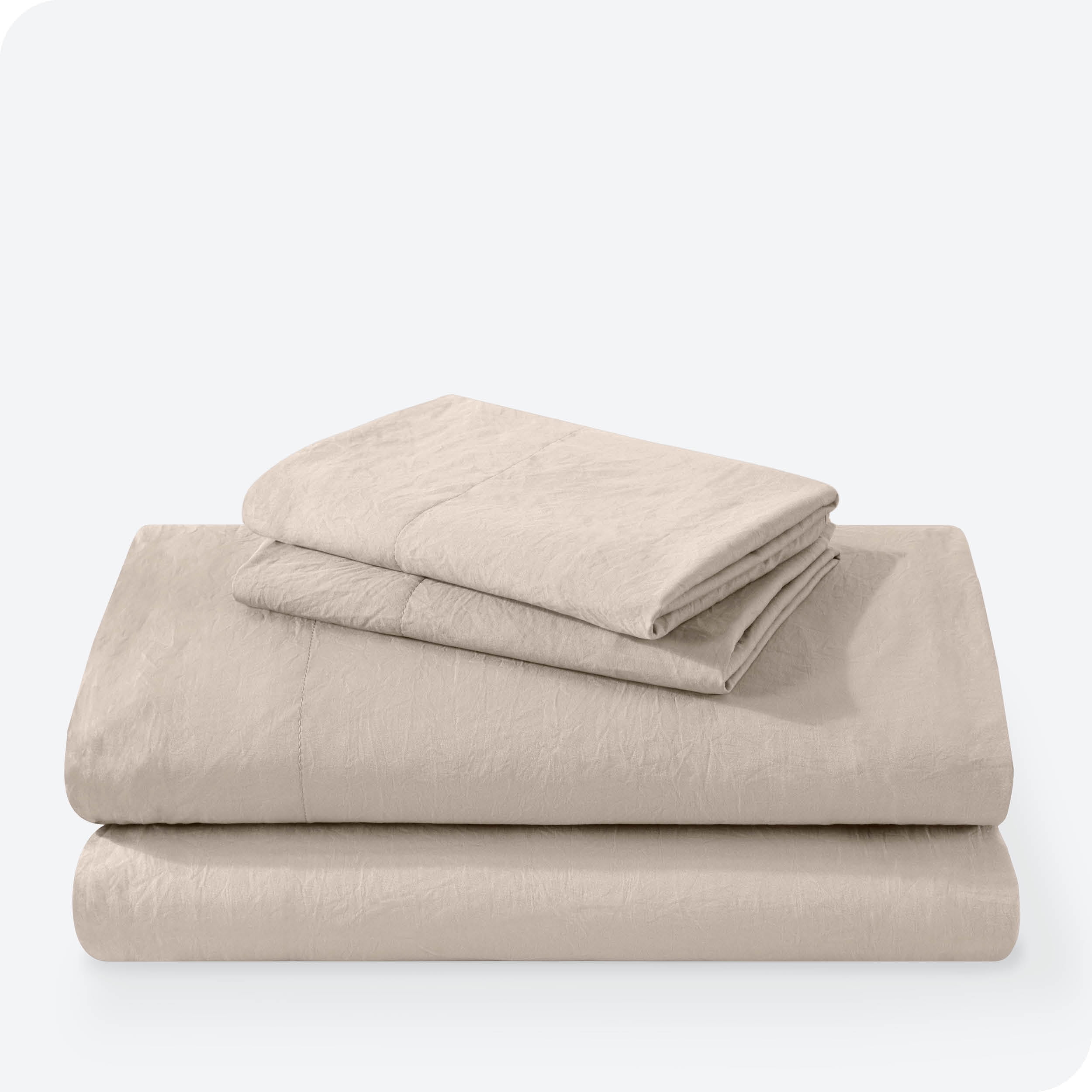 Bare Home Pebble Beach Sandwashed Microfiber Sheet Set, Wrinkle Resistant, Deep Pocket, Queen