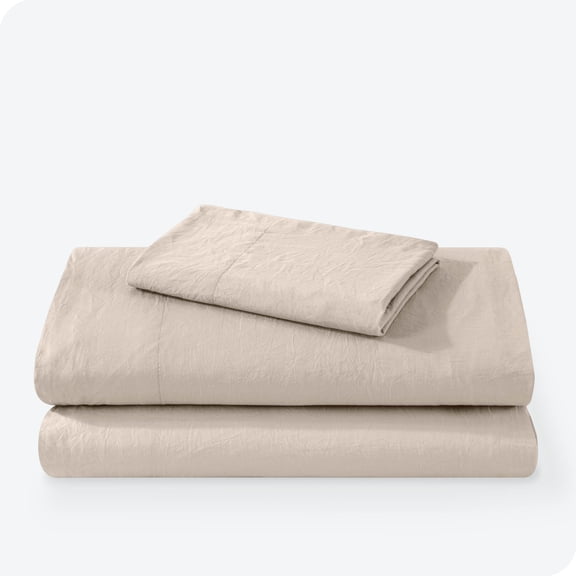 Bare Home Pebble Beach Sandwashed Microfiber Sheet Set, Wrinkle Resistant, Deep Pocket, Twin