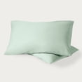 thumbnail image 1 of Bare Home Percale Weave Pillowcase Set - 100% Organic Cotton - King, Willow, 1 of 8