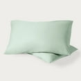 thumbnail image 1 of Bare Home Percale Weave Pillowcase Set - 100% Organic Cotton - Standard, Willow, 1 of 8