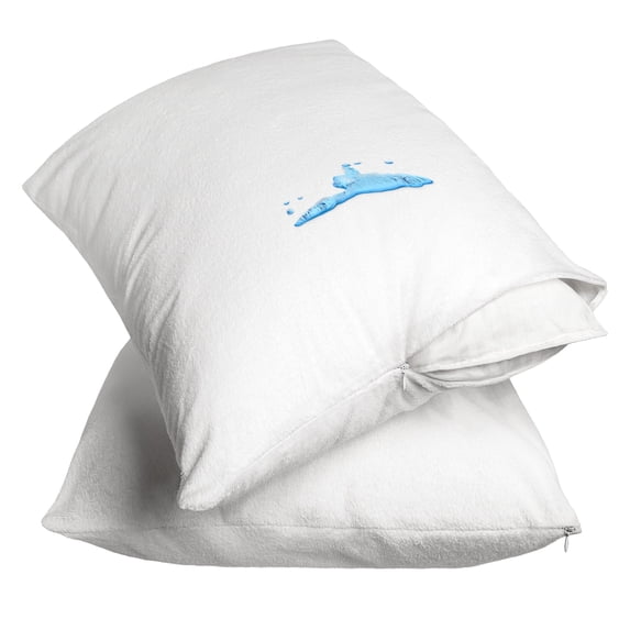 Bare Home Pillow Protector - Waterproof - Vinyl Free - Hypoallergenic - King Size, Pack of 2